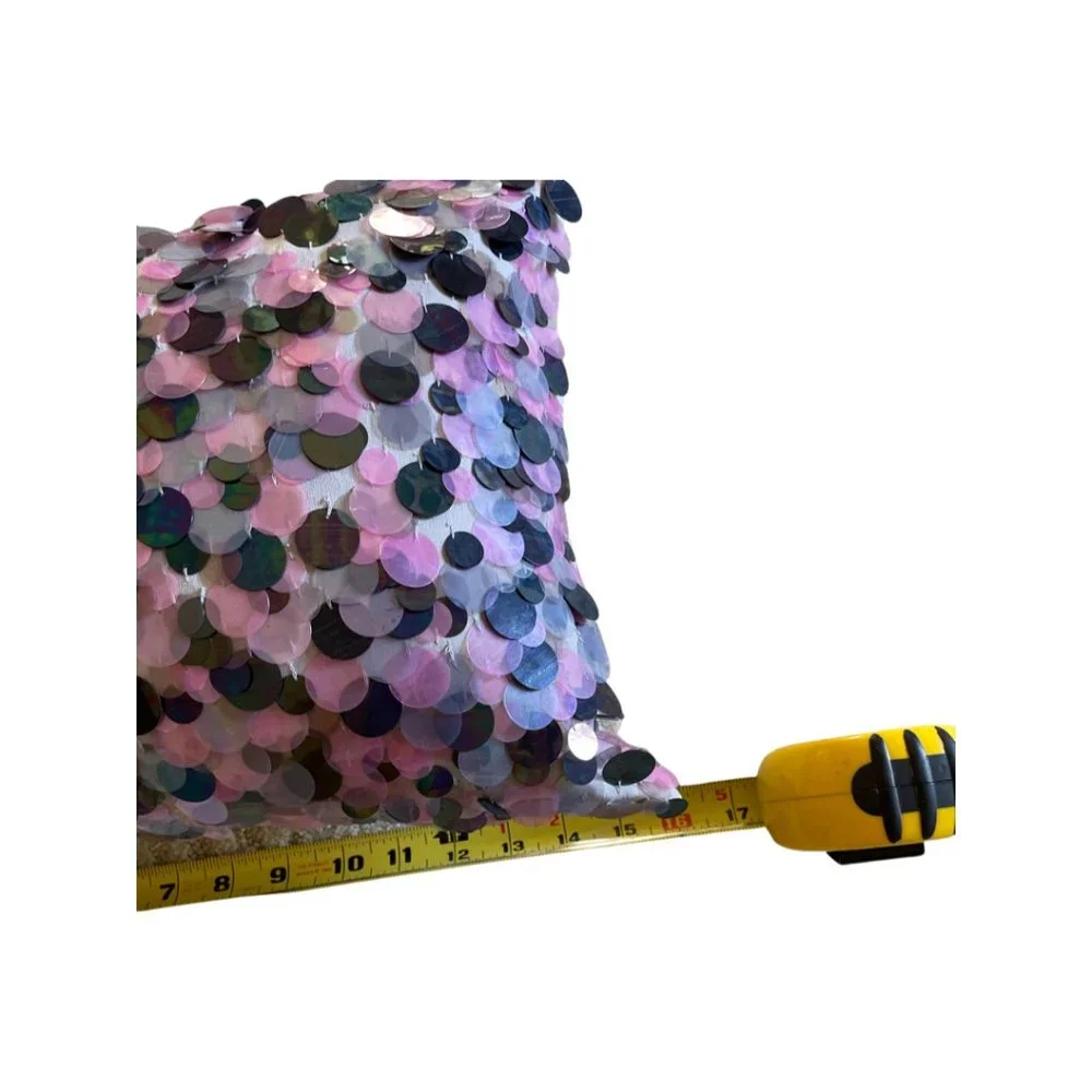 West Elm Sequin Overlay Pillow, Purple